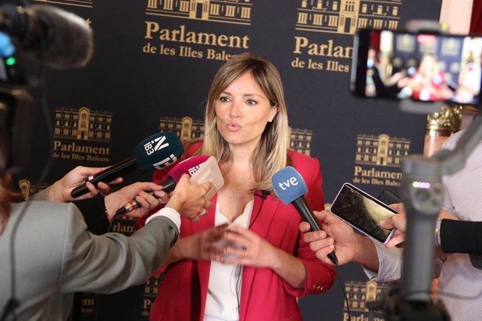 La coordinadora y portavoz de Ciudadanos (Cs) en el Parlament balear, Patricia Guasp.