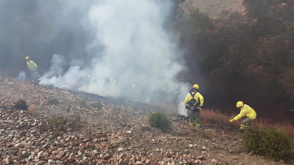 Archivo - Bomberos foretales, foto de archivo