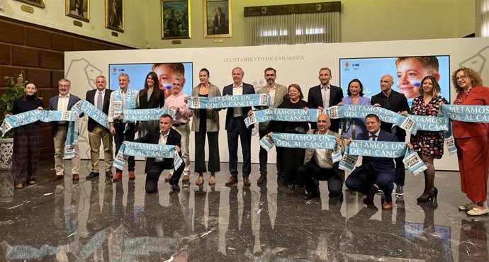 Presentación de la 28 edición del partidosolidario de Aspanoa para recaudar fondos para la lucha contra el cáncer infantil.