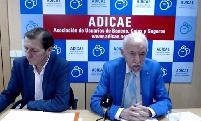 El presidente de Adicae, Manuel Pardos, en rueda de prensa el 29 de septiembre de 2022.