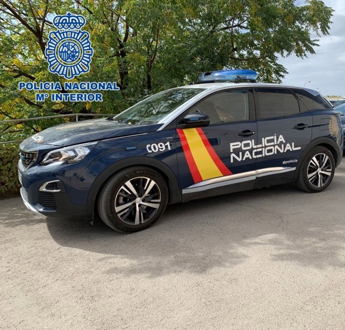 Coche patrulla de la Policía Nacional.