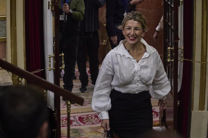 La vicepresidenta segunda y ministra de Trabajo y Economía Social, Yolanda Díaz, 