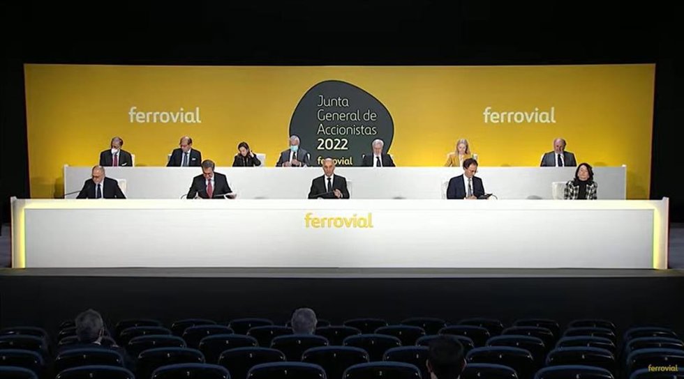 Archivo - Junta de accionistas de Ferrovial de 2022