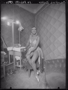 Archivo - Retrato de Josephine Baker en su camerino de Madrid. 1930