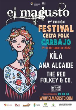 Cartel del Festival Internacional de Música Celta Folk El Magusto
