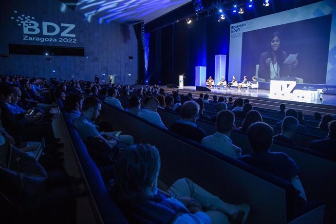 Se clausura el Blockchain Expo & DeFi Congress, en el Palacio de Congresos de Zaragoza.