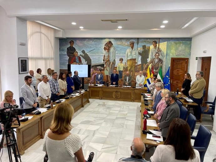 El salón de plenos del consistorio rinconero.