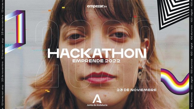 Cartel de 'Hackathon Emprende'.