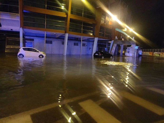 Inundaciones en las inmediaciones de Balaídos.