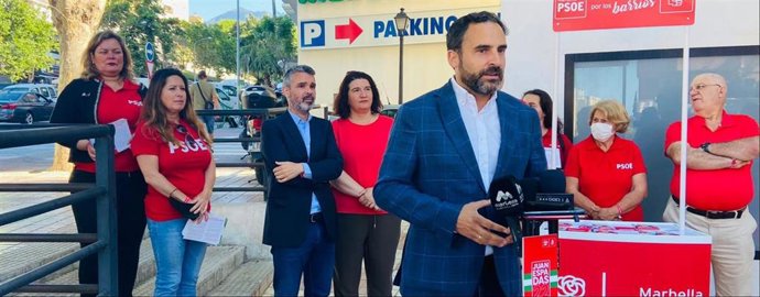 El secretario general del PSOE de Málaga, Daniel Pérez, en una imagen de archivo