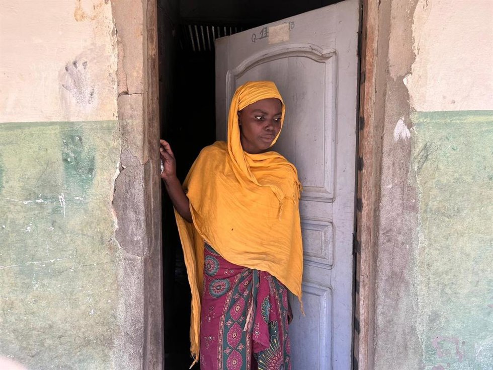 Alima, refugiada del conflicto de Cabo Delgado en Mozambique