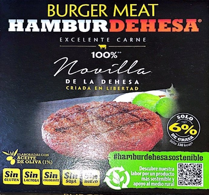 La AESAN alerta de la presencia de 'salmonella' en un lote del producto 'Burguer Meat' de la marca Hamburdehesa