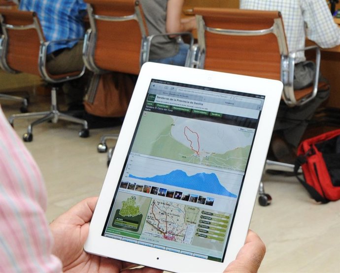 Archivo - Imagen de los mapas de senderos e itinerarios georreferenciados por la Diputación de Sevilla en colaboración con el Instituto de Estadística y Cartografía (IECA) de la Junta de Andalucía.