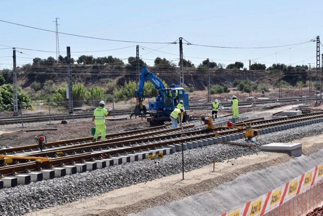 Obras entre Vadollano y Linares.