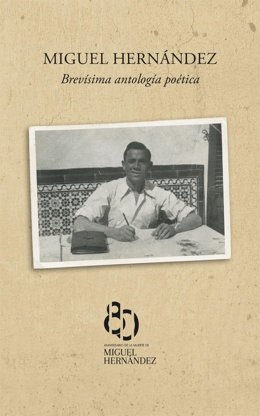 Portada de una antología sobre Miguel Hernández.
