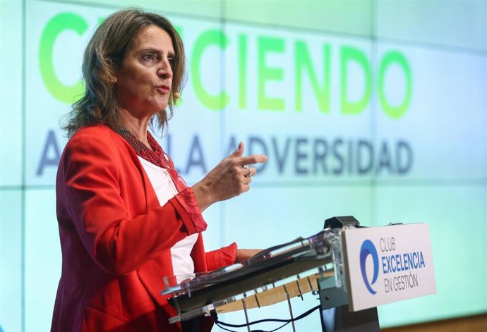 La vicepresidenta tercera y ministra para la Transición Ecológica y el Reto Demográfico, Teresa Ribera