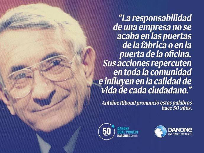 Danone celebra esta semana el 50 aniversario del Discurso de Marsella