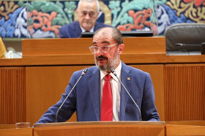 El presidente del Gobierno de Aragón, Javier Lambán.