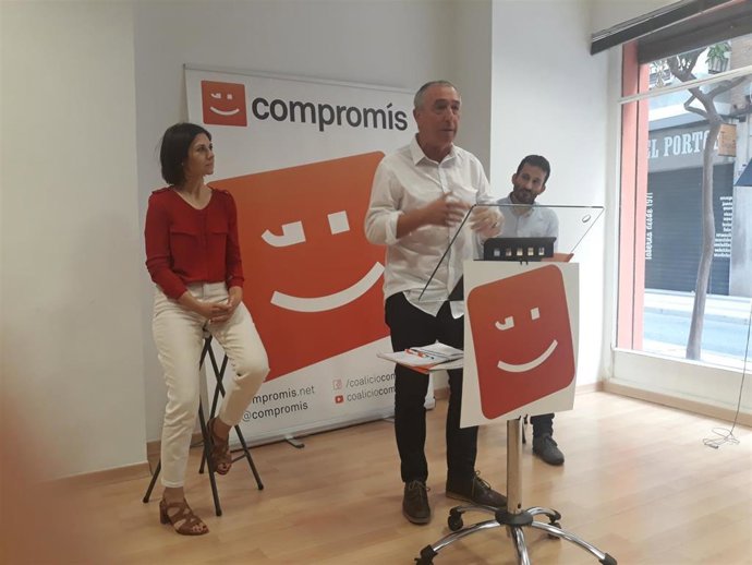 Joan Baldoví en rueda de prensa