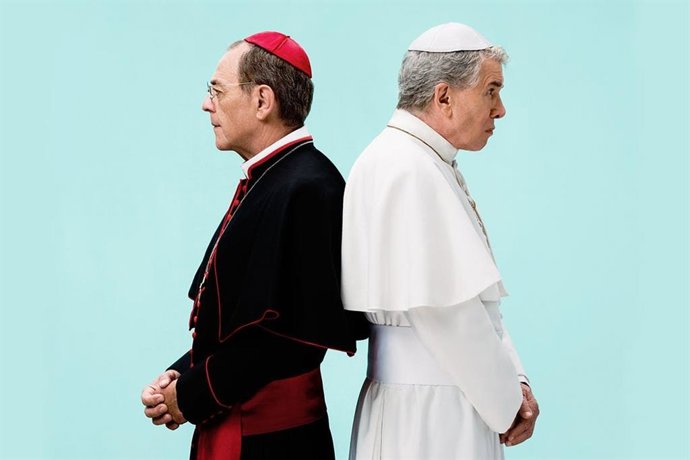 Xavier Boada y Lluís Soler en el cartel de la obra teatral 'El Papa'