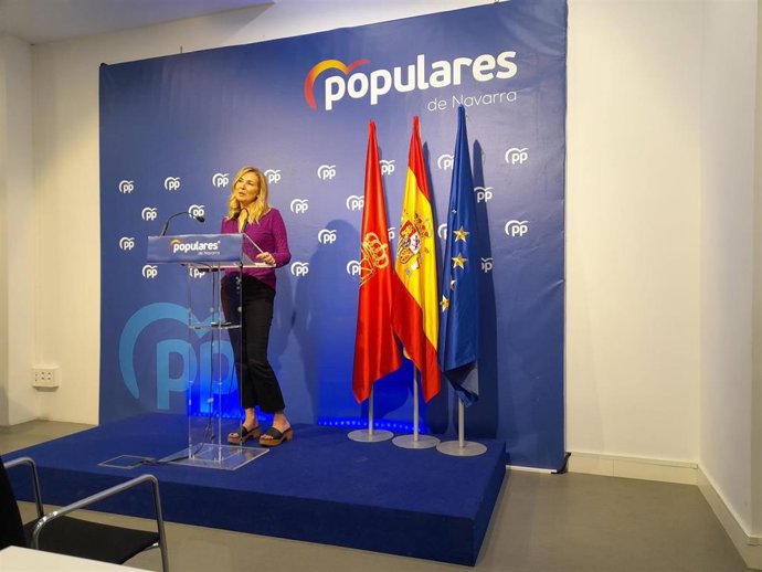 Ana Beltrán durante la rueda de prensa