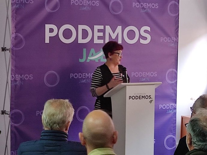 La coordinadora provincial de Podemos Jaén, Lola Rodríguez.