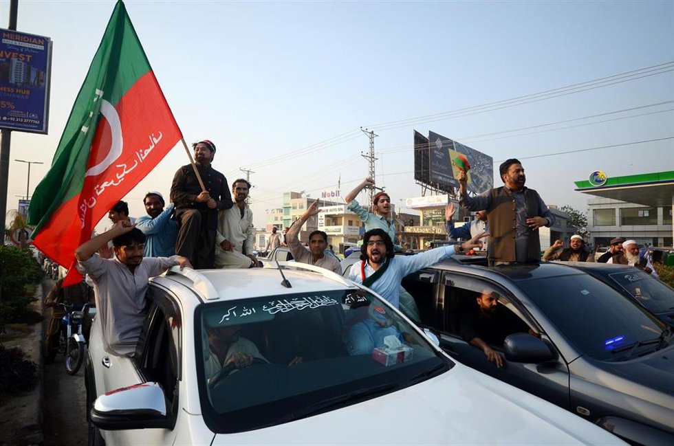 La "larga marcha" del partido PTI de Imran Jan en Pakistán