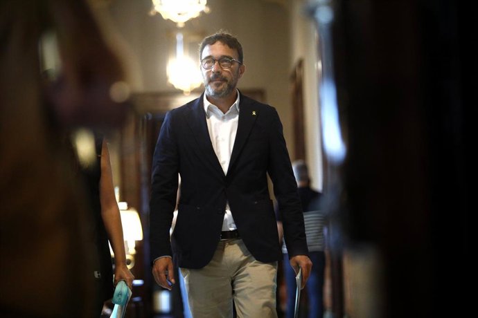 Archivo - El portaveu de Junts, Josep Rius, al Parlament