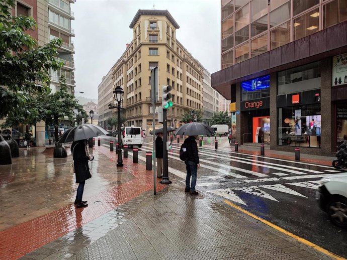 Lluvia en Bilbao