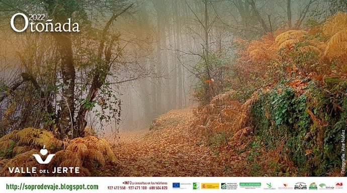 Cartel de la 'Otoñada 2022' en el Valle del Jerte.