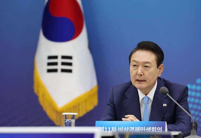 El presidente de Corea del Sur, Yoon Suk Yeol, en Seúl