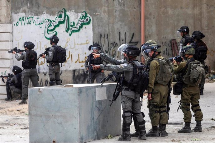 Fuerzas israelíes en Hebrón 