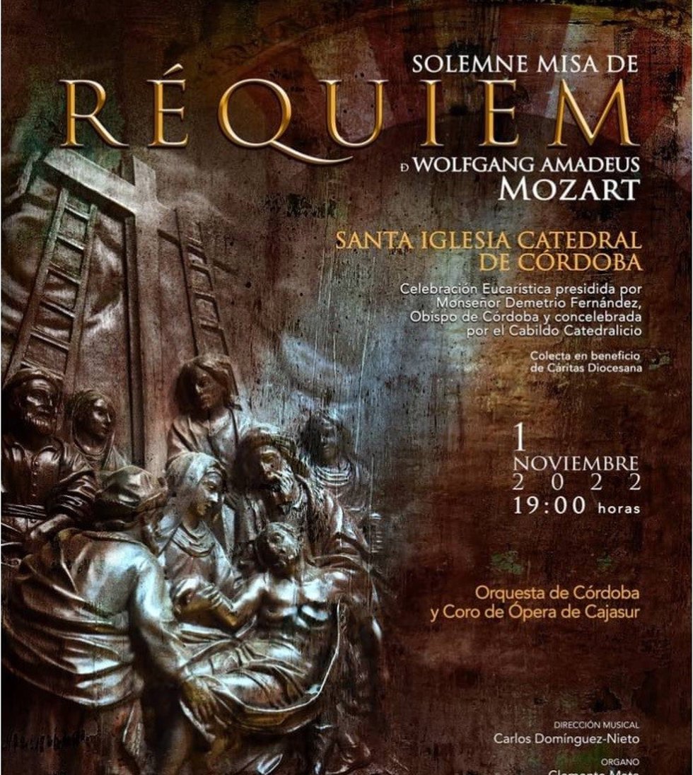 Cartel Réquiem de Mozart en la mezquita de Córdoba