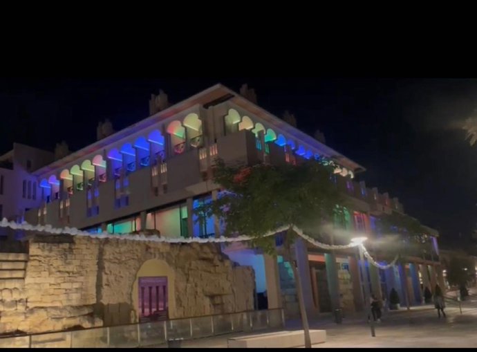 Iluminación en el Ayuntamiento de Córdoba.