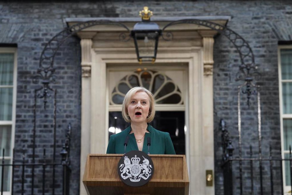 La ex primera ministra británica Liz Truss 