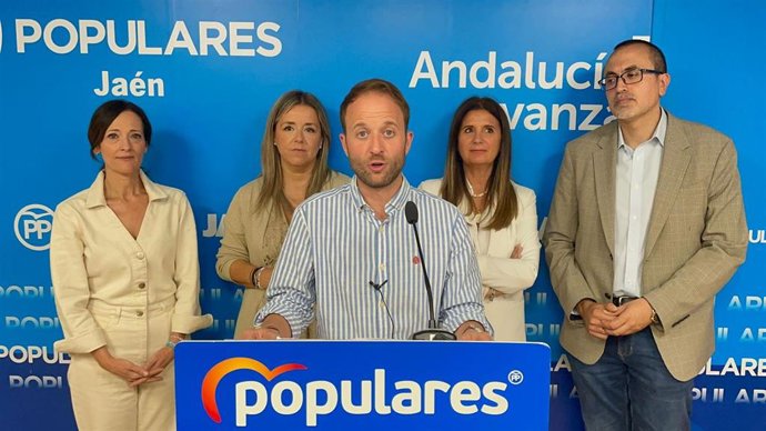 Rueda de prensa del PP de Jaén para valorar los Presupuestos de la Junta de Andalucía para 2023.