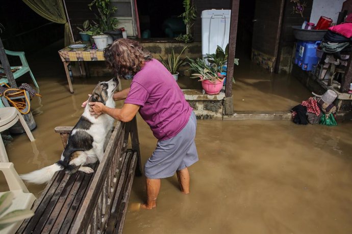 Afectados por las inundaciones en Filipinas