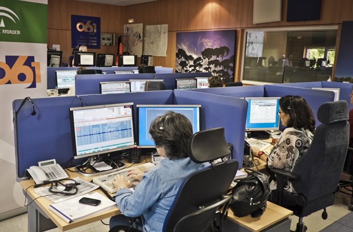 Archivo - Centralita del 061. Archivo. 