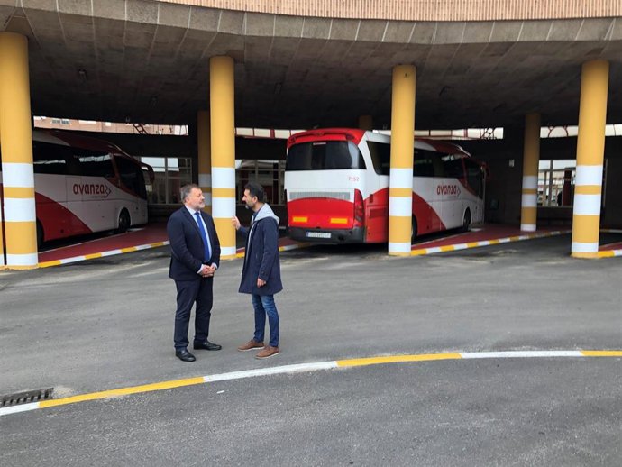 Concluyen las obras en las dársenas de las instalaciones de la estación de autobuses de la ciudad de Cuenca