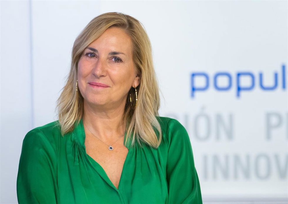 Archivo - La presidenta del Partido Popular de Navarra, Ana Beltrán.