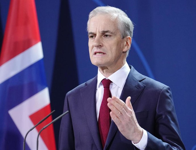 Archivo -  Jonas Gahr Store, primer ministro de Noruega