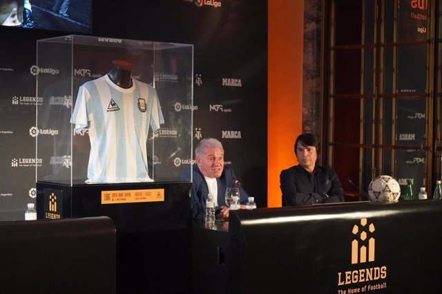 Legends homenajea al exfutbolista Jorge Burruchaga, uno de los héroes de Argentina en el Mundial de fútbol de México'86.