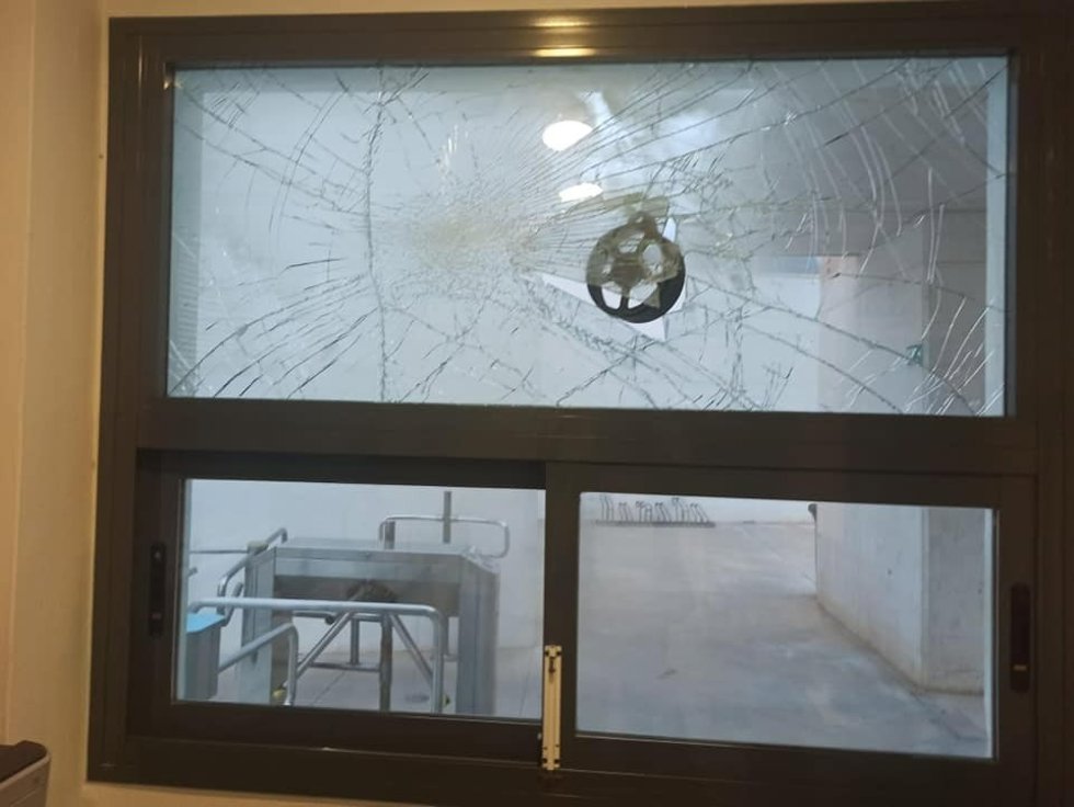 Daños causados por los detenidos en las instalaciones de la pisicna municipal Virgen del Carmen