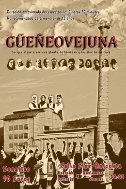 Cartel de la obra "Güeñeovejuna"