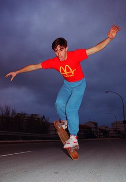 El skater malagueño Paco Núñez.