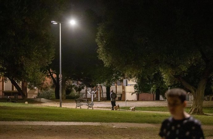 Alumbrado del Parque de los Olivos.