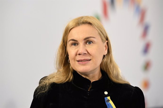 12 October 2022, Czech Republic, Prague: European Commissioner for Energy, Kadri Simson, speaks to media ahead of the European Union Energy Ministers Informal meeting in Prague. Photo: ?ulová Kateina/CTK/dpa