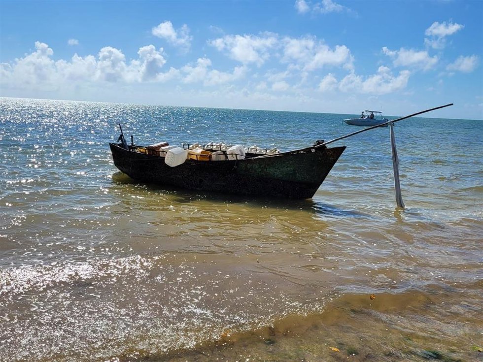 Un balsero procedente de Cuba