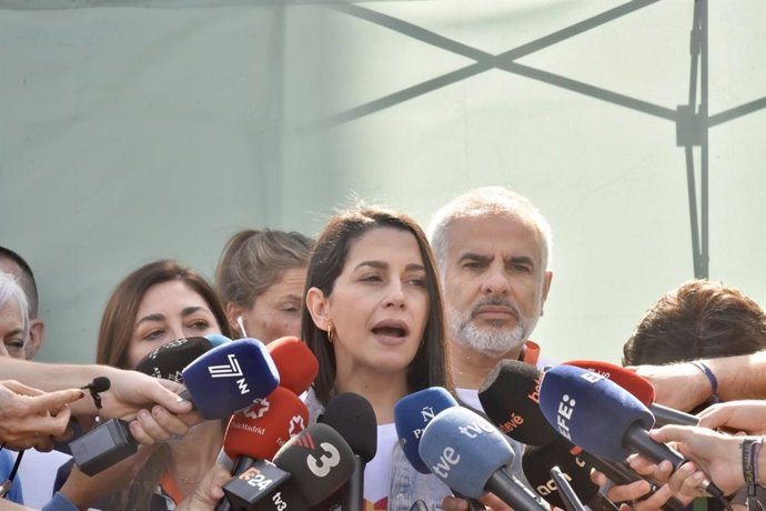 Archivo - La presidenta de Cs, Inés Arrimadas.