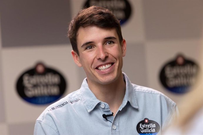 El piloto de MotoGP Álex Márquez en un acto de Estrella Galicia 0,0